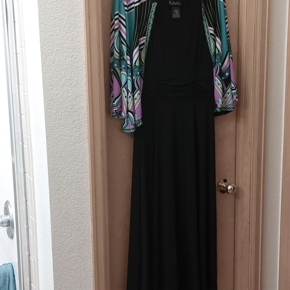 Long Black dress with Jacket